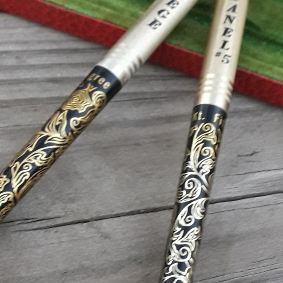 Vintage Writing Pen 14kt Gold Chanel No 5 Ink Set - Picture 9 of 16